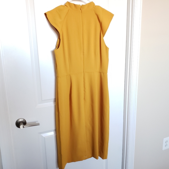 (Tall) NWT J.Crew Ruffle-Front Crepe Sheath Dress - Picture 6 of 11